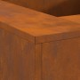 Hoguera Cuadrada 80x80x40 cm de Acero Envejecido de , Chimeneas - Ref: Foro24-858921, Precio: 135,53 €, Descuento: %