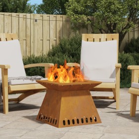 Hoguera 48x48x40 cm Acero Resistente a la Intemperie de , Chimeneas - Ref: Foro24-858923, Precio: 75,20 €, Descuento: %