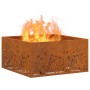 Hoguera Cuadrada 60x60x30 cm de Acero Resistente a la Intemperie de , Chimeneas - Ref: Foro24-858927, Precio: 83,49 €, Descue...