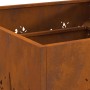 Hoguera Cuadrada 60x60x30 cm de Acero Resistente a la Intemperie de , Chimeneas - Ref: Foro24-858927, Precio: 83,49 €, Descue...