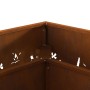 Hoguera Cuadrada 60x60x30 cm de Acero Resistente a la Intemperie de , Chimeneas - Ref: Foro24-858927, Precio: 83,49 €, Descue...