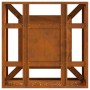 Hoguera Cuadrada 60x60x30 cm de Acero Resistente a la Intemperie de , Chimeneas - Ref: Foro24-858927, Precio: 83,49 €, Descue...
