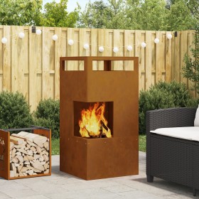 Hoguera 50x50x100 cm Acero Resistente a la Intemperie de , Chimeneas - Ref: Foro24-858933, Precio: 125,05 €, Descuento: %
