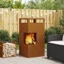 Hoguera 50x50x100 cm Acero Resistente a la Intemperie de , Chimeneas - Ref: Foro24-858933, Precio: 125,05 €, Descuento: %