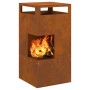 Hoguera 50x50x100 cm Acero Resistente a la Intemperie de , Chimeneas - Ref: Foro24-858933, Precio: 125,05 €, Descuento: %