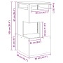 Hoguera 50x50x100 cm Acero Resistente a la Intemperie de , Chimeneas - Ref: Foro24-858933, Precio: 125,05 €, Descuento: %