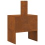 Hoguera con Chimenea 60x40x96 cm Acero envejido de , Chimeneas - Ref: Foro24-858935, Precio: 95,11 €, Descuento: %