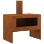 Hoguera con Chimenea 80x50x96 cm Acero Envejecido de , Chimeneas - Ref: Foro24-858937, Precio: 122,43 €, Descuento: %