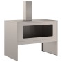 Hoguera con Chimenea 80x50x96 cm Acero Envejecido de , Chimeneas - Ref: Foro24-858937, Precio: 122,43 €, Descuento: %