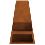 Hoguera con Almacenamiento de Troncos 60x35x100 cm Acero Resistente a la Intemperie de , Chimeneas - Ref: Foro24-858939, Prec...