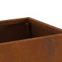 Hoguera con Almacenamiento de Troncos 60x35x100 cm Acero Resistente a la Intemperie de , Chimeneas - Ref: Foro24-858939, Prec...