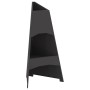 Hoguera Pirámide Negra 50x45x95 cm Acero de , Chimeneas - Ref: Foro24-858940, Precio: 89,44 €, Descuento: %