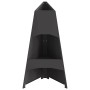 Hoguera Pirámide Negra 50x45x95 cm Acero de , Chimeneas - Ref: Foro24-858940, Precio: 89,44 €, Descuento: %