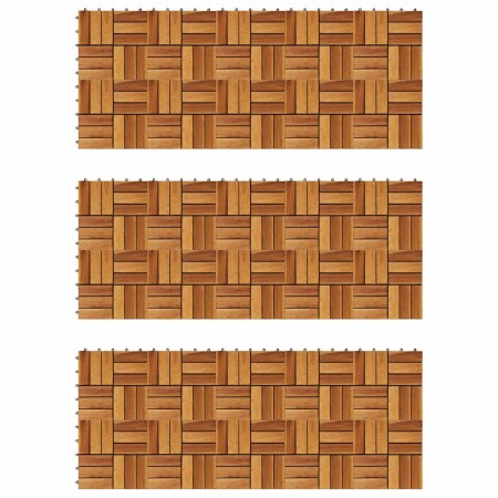 Baldosas de porche 30x30 cm acacia 30 piezas en Materiales de construcción | Comprar online en Foru.es