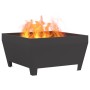 Hoguera Cuadrada Negra 80x80x43 cm de Acero de , Chimeneas - Ref: Foro24-858944, Precio: 106,02 €, Descuento: %