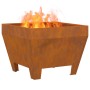 Fogata Cuadrada 50x50x30 cm de Acero Resistente al Clima de , Chimeneas - Ref: Foro24-858943, Precio: 63,19 €, Descuento: -5%%