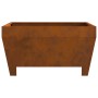 Hoguera cuadrada de 80x80x43 cm en acero resistente a la intemperie de , Chimeneas - Ref: Foro24-858945, Precio: 98,24 €, Des...