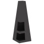 Hoguera con Almacenamiento para Troncos Negro 35x35x100 cm Acero de , Chimeneas - Ref: Foro24-858946, Precio: 93,70 €, Descue...
