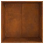 Hoguera cuadrada de 80x80x43 cm en acero resistente a la intemperie de , Chimeneas - Ref: Foro24-858945, Precio: 98,24 €, Des...