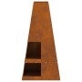 Fogón con almacenamiento de leña 50x50x100 cm de acero envejecido de , Chimeneas - Ref: Foro24-858949, Precio: 113,04 €, Desc...