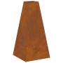Fogón con almacenamiento de leña 50x50x100 cm de acero envejecido de , Chimeneas - Ref: Foro24-858949, Precio: 113,04 €, Desc...