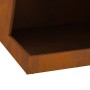 Fogón con almacenamiento de leña 50x50x100 cm de acero envejecido de , Chimeneas - Ref: Foro24-858949, Precio: 113,04 €, Desc...