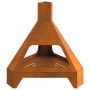Hoguera con Chimenea 50x43x52 cm Acero envejido de , Chimeneas - Ref: Foro24-858951, Precio: 61,40 €, Descuento: -5%%