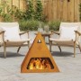 Hoguera Pirámide 50x50x51 cm Acero Resistente a la Intemperie de , Chimeneas - Ref: Foro24-858953, Precio: 62,82 €, Descuento: %
