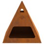 Hoguera Pirámide 50x50x51 cm Acero Resistente a la Intemperie de , Chimeneas - Ref: Foro24-858953, Precio: 62,82 €, Descuento: %