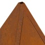 Hoguera Pirámide 50x50x51 cm Acero Resistente a la Intemperie de , Chimeneas - Ref: Foro24-858953, Precio: 62,82 €, Descuento: %