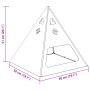 Hoguera Pirámide 50x50x51 cm Acero Resistente a la Intemperie de , Chimeneas - Ref: Foro24-858953, Precio: 62,82 €, Descuento: %