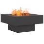 Hoguera cuadrada negra de acero 80x80x40 cm de , Chimeneas - Ref: Foro24-858956, Precio: 138,27 €, Descuento: %