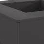 Hoguera cuadrada negra de acero 80x80x40 cm de , Chimeneas - Ref: Foro24-858956, Precio: 138,27 €, Descuento: %