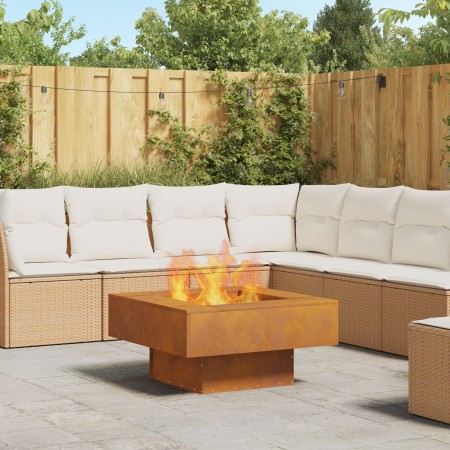 Hoguera Cuadrada 80x80x40 cm de Acero Resistente al Clima de , Chimeneas - Ref: Foro24-858957, Precio: 129,62 €, Descuento: %