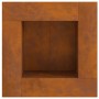 Hoguera Cuadrada 80x80x40 cm de Acero Resistente al Clima de , Chimeneas - Ref: Foro24-858957, Precio: 129,62 €, Descuento: %