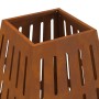 Hoguera Cuadrada 50x50x70 cm de Acero Resistente a la Intemperie de , Chimeneas - Ref: Foro24-858959, Precio: 85,46 €, Descue...