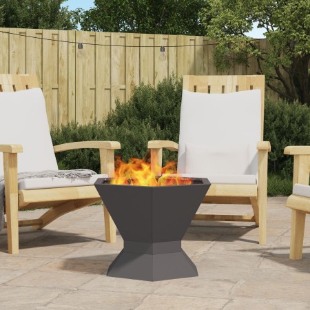 Hoguera Hexagonal  Negra 50x50x40 cm Acero | Foro24.es | Tu tienda online para hogar, jardín y más Foro24.es