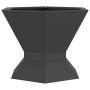 Hoguera Hexagonal  Negra 50x50x40 cm Acero | Foro24.es | Tu tienda online para hogar, jardín y más Foro24.es