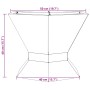 Hoguera Hexagonal  Negra 50x50x40 cm Acero | Foro24.es | Tu tienda online para hogar, jardín y más Foro24.es