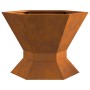 Chimenea Hexagonal 50x50x40 cm Acero Resistente a la Intemperie de , Chimeneas - Ref: Foro24-858961, Precio: 70,08 €, Descuen...