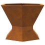 Chimenea Hexagonal 50x50x40 cm Acero Resistente a la Intemperie de , Chimeneas - Ref: Foro24-858961, Precio: 70,08 €, Descuen...
