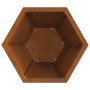 Chimenea Hexagonal 50x50x40 cm Acero Resistente a la Intemperie de , Chimeneas - Ref: Foro24-858961, Precio: 70,08 €, Descuen...