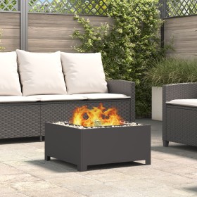 Hoguera cuadrada negra 60x60x30 cm de acero de , Chimeneas - Ref: Foro24-858962, Precio: 117,50 €, Descuento: %