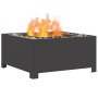 Hoguera cuadrada negra 60x60x30 cm de acero de , Chimeneas - Ref: Foro24-858962, Precio: 117,50 €, Descuento: %