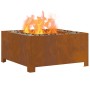 VidaXL Fogueira Cuadrada 60x60x30 cm de Acero Resistente a la Intemperie de , Chimeneas - Ref: Foro24-858963, Precio: 108,51 ...