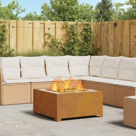 Hoguera Cuadrada 80x80x40 cm Acero Resistente a la Intemperie de , Chimeneas - Ref: Foro24-858965, Precio: 158,52 €, Descuent...