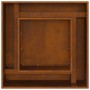 Hoguera Cuadrada 80x80x40 cm Acero Resistente a la Intemperie de , Chimeneas - Ref: Foro24-858965, Precio: 158,52 €, Descuent...