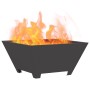 Hoguera Cuadrada Negra 60x60x30 cm de Acero de , Chimeneas - Ref: Foro24-858966, Precio: 66,25 €, Descuento: %