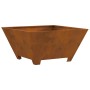 Hoguera Cuadrada 60x60x30 cm de Acero Resistente a la Intemperie de , Chimeneas - Ref: Foro24-858967, Precio: 57,75 €, Descue...