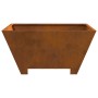 Hoguera Cuadrada 60x60x30 cm de Acero Resistente a la Intemperie de , Chimeneas - Ref: Foro24-858967, Precio: 57,75 €, Descue...